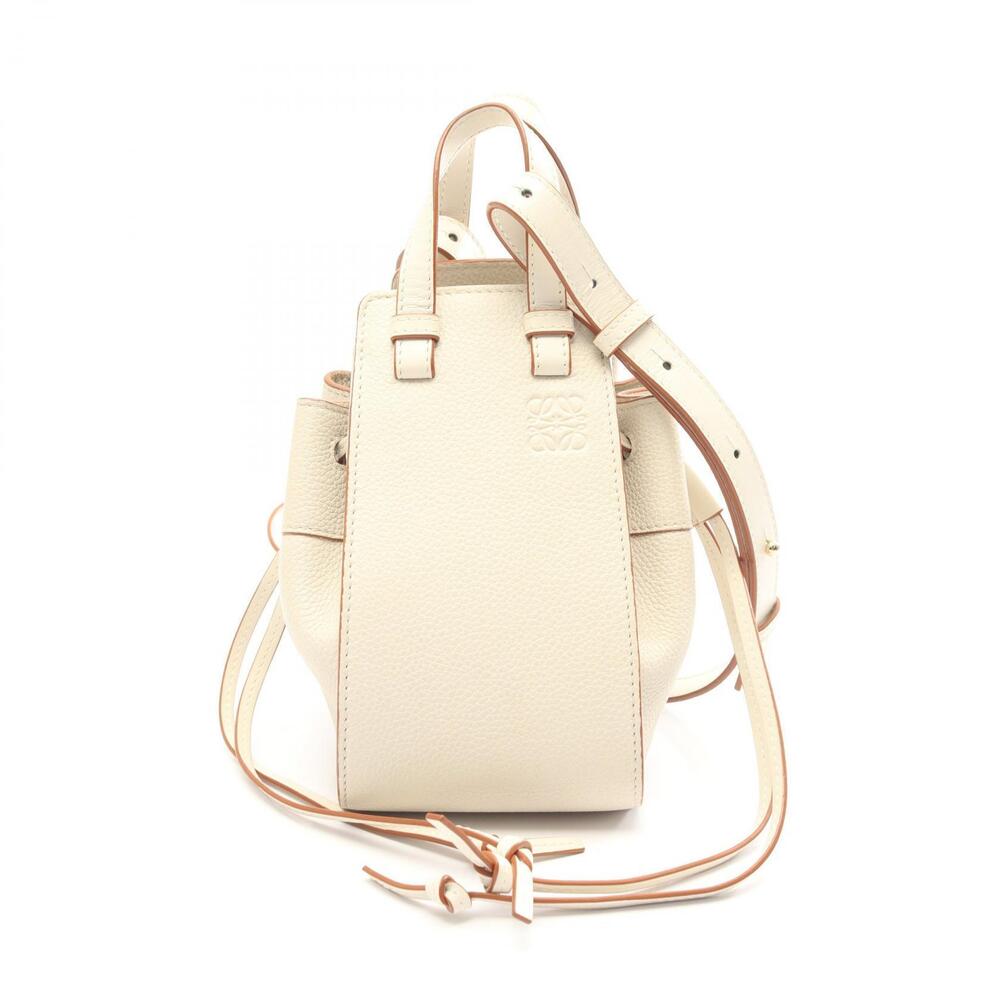 Loewe Hammock Handbag Leather White